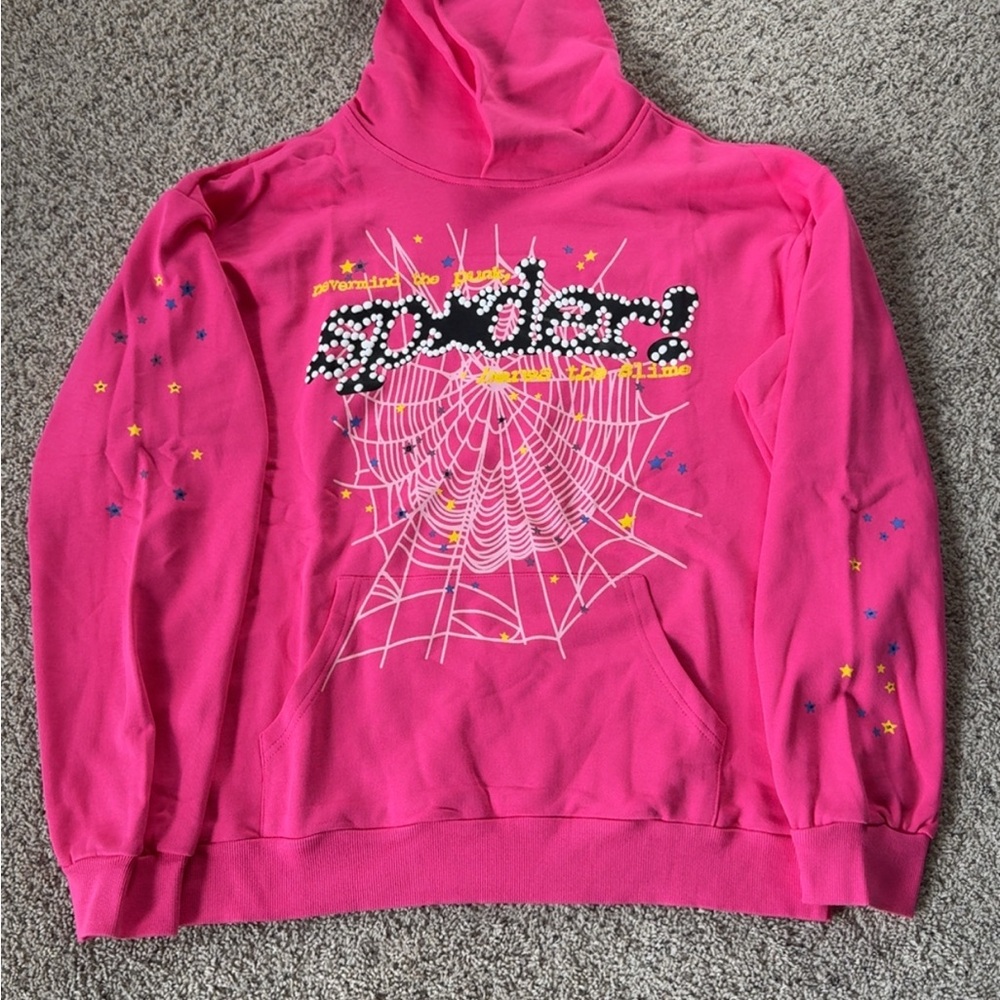 Spider Hoodie Pink v2